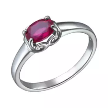 Серебряное кольцо с рубином