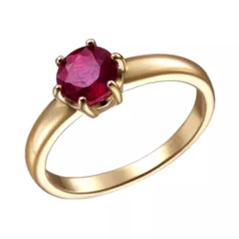 Серебряное кольцо с рубином