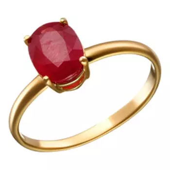 Серебряное кольцо с рубином