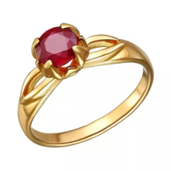 Серебряное кольцо с рубином