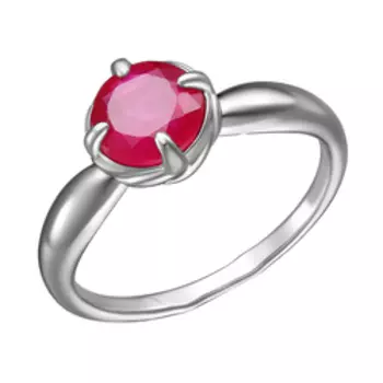 Серебряное кольцо с рубином