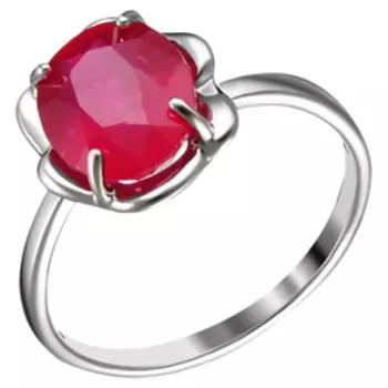 Серебряное кольцо с рубином