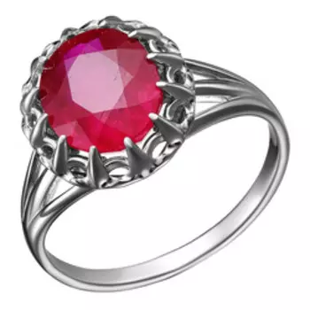 Серебряное кольцо с рубином