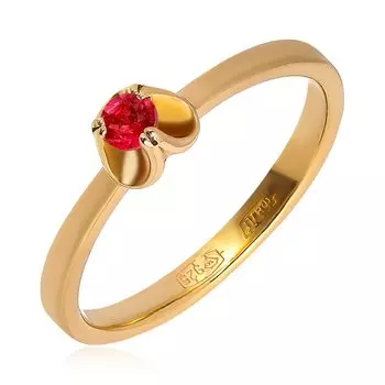 Серебряное кольцо с рубином