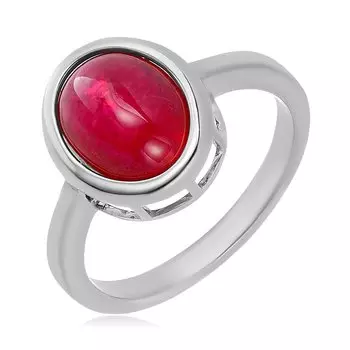 Серебряное кольцо с рубином