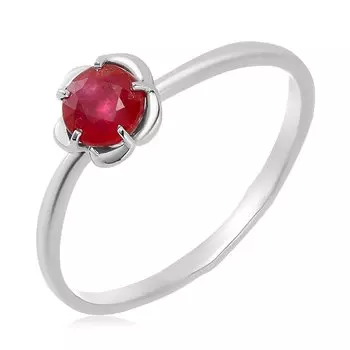 Серебряное кольцо с рубином