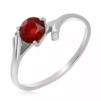 Серебряное кольцо с рубином