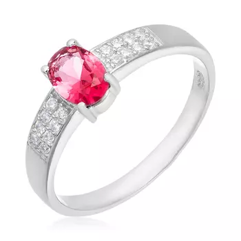 Серебряное кольцо с рубином