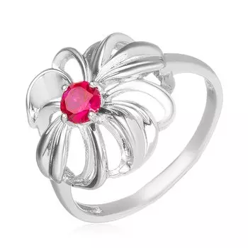 Серебряное кольцо с рубином