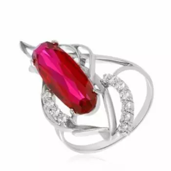 Серебряное кольцо с рубином