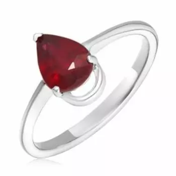 Серебряное кольцо с рубином