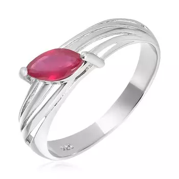 Серебряное кольцо с рубином