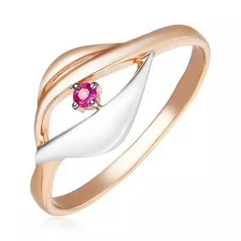 Серебряное кольцо с рубином