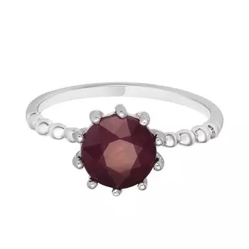 Серебряное кольцо с рубином