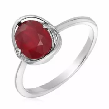 Серебряное кольцо с рубином