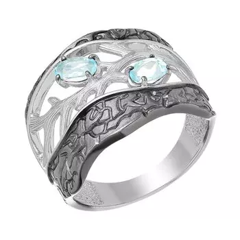 Серебряное кольцо с с топазами