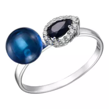 Серебряное кольцо с самцоветами