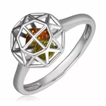 Серебряное кольцо с самоцветами