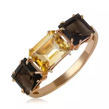 Серебряное кольцо с самоцветами