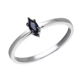 Серебряное кольцо с сапфиром