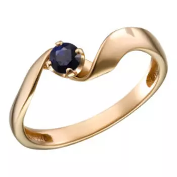 Серебряное кольцо с сапфиром