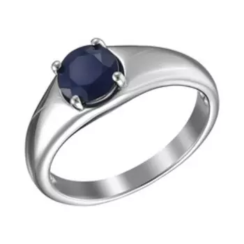 Серебряное кольцо с сапфиром