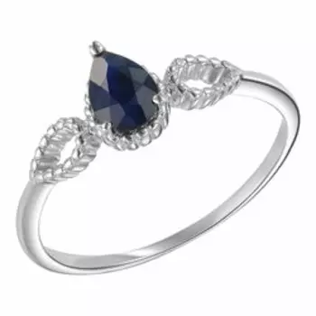 Серебряное кольцо с сапфиром