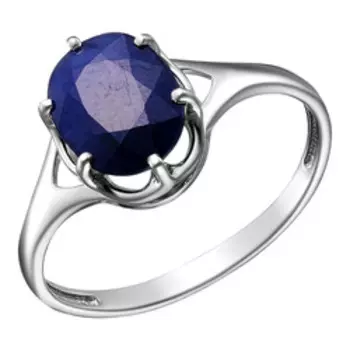 Серебряное кольцо с сапфиром