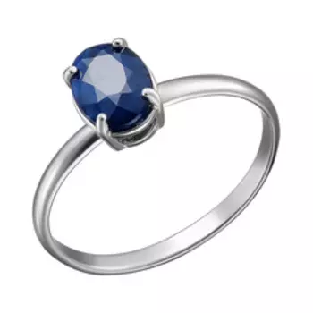 Серебряное кольцо с сапфиром