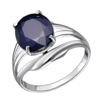 Серебряное кольцо с сапфиром