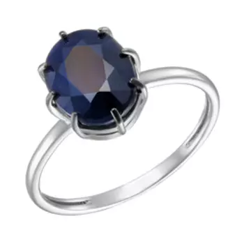 Серебряное кольцо с сапфиром