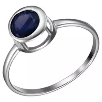 Серебряное кольцо с сапфиром