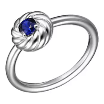 Серебряное кольцо с сапфиром