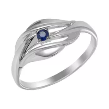 Серебряное кольцо с сапфиром