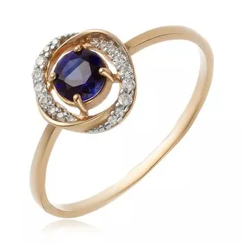 Серебряное кольцо с сапфиром