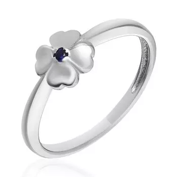 Серебряное кольцо с сапфиром