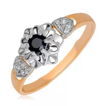 Серебряное кольцо с сапфиром