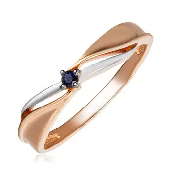 Серебряное кольцо с сапфиром