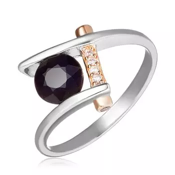 Серебряное кольцо с сапфиром