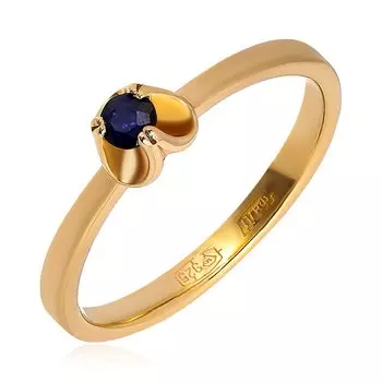 Серебряное кольцо с сапфиром