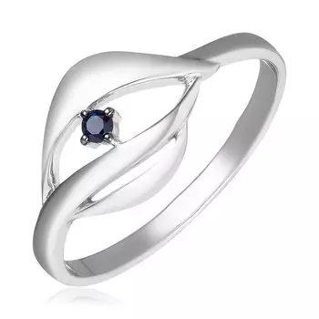 Серебряное кольцо с сапфиром