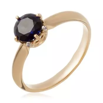 Серебряное кольцо с сапфиром