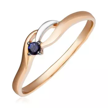 Серебряное кольцо с сапфиром