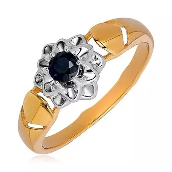 Серебряное кольцо с сапфиром