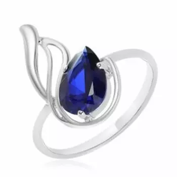 Серебряное кольцо с сапфиром