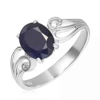 Серебряное кольцо с сапфиром