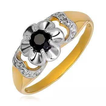 Серебряное кольцо с сапфиром