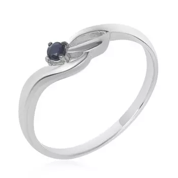 Серебряное кольцо с сапфиром
