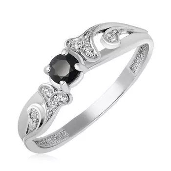 Серебряное кольцо с сапфиром