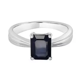 Серебряное кольцо с сапфиром